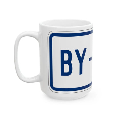By-pass plate South Carolina (South Carolina) (Road Sign) White Coffee Mug - Go Mug Yourself