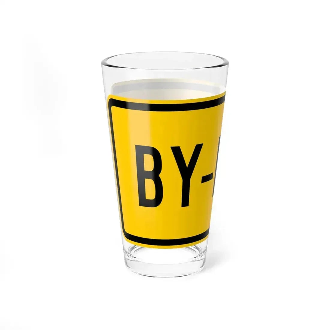 By-pass plate Wyoming (Wyoming) (Road Sign) Pint Glass 16oz - Go Mug Yourself