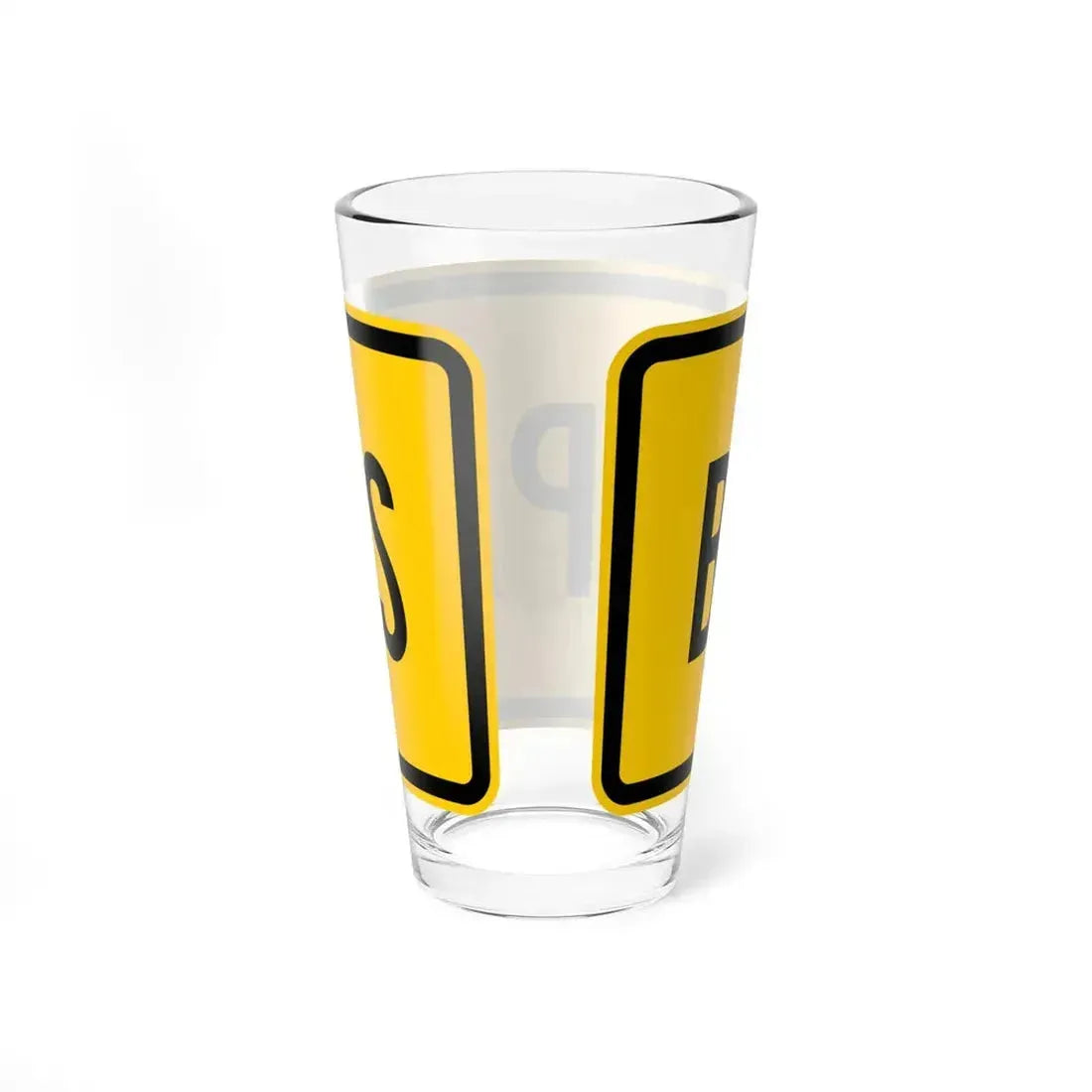 By-pass plate Wyoming (Wyoming) (Road Sign) Pint Glass 16oz - Go Mug Yourself