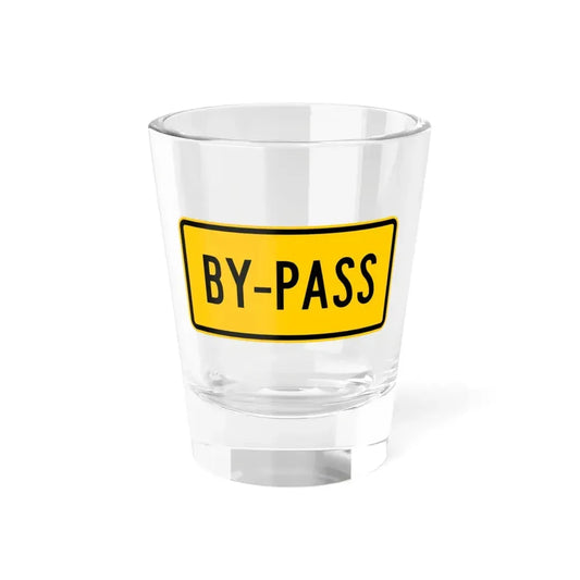 By-pass plate Wyoming (Wyoming) (Road Sign) Shot Glass 1.5oz 1.5oz - Go Mug Yourself