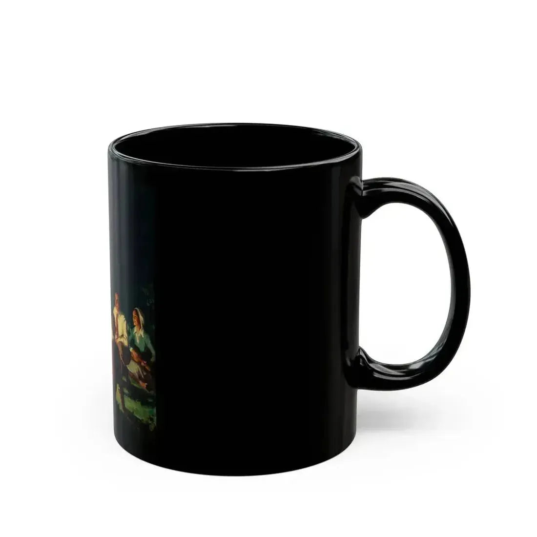 By the Bonfire, The Country Gentleman Magazine cover, September 1931 - Black Coffee Mug - Go Mug Yourself