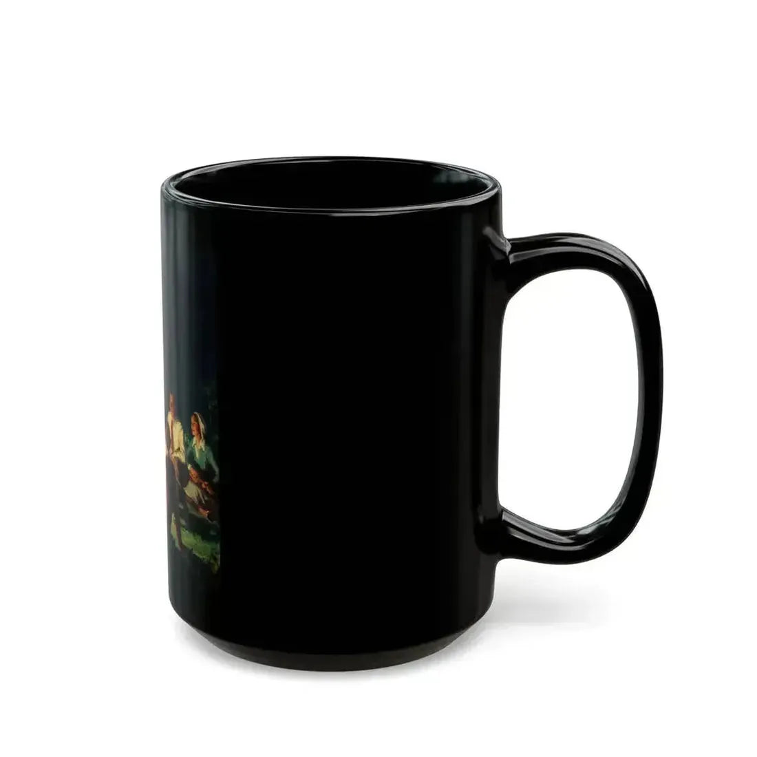 By the Bonfire, The Country Gentleman Magazine cover, September 1931 - Black Coffee Mug - Go Mug Yourself