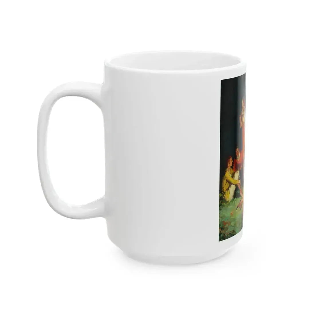 By the Bonfire, The Country Gentleman Magazine cover, September 1931 - White Coffee Mug - Go Mug Yourself
