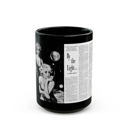 By the Light, Adam magazine, October 1958 - Black Coffee Mug 15oz - Go Mug Yourself