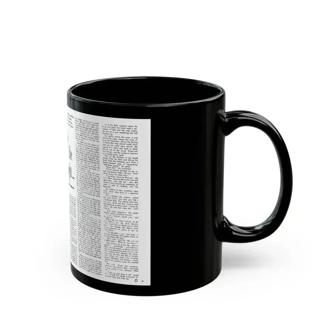 By the Light, Adam magazine, October 1958 - Black Coffee Mug - Go Mug Yourself