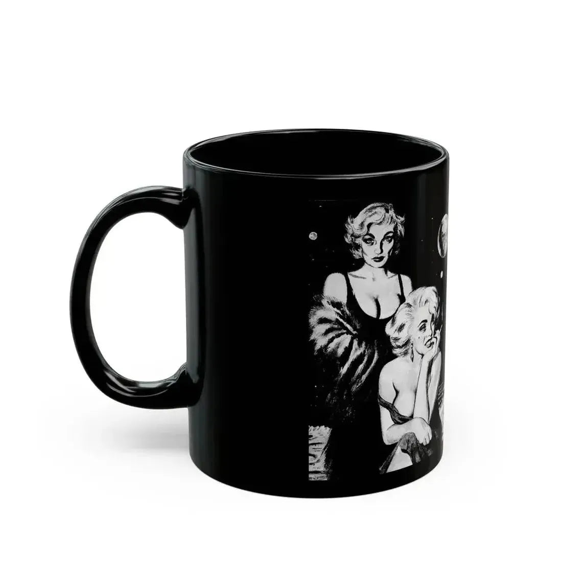By the Light, Adam magazine, October 1958 - Black Coffee Mug - Go Mug Yourself
