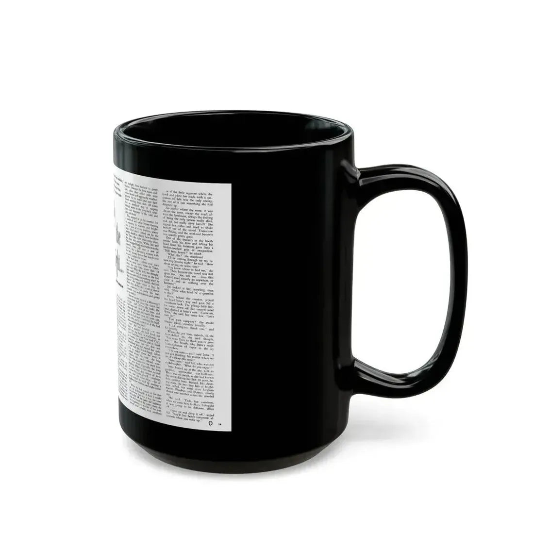 By the Light, Adam magazine, October 1958 - Black Coffee Mug - Go Mug Yourself