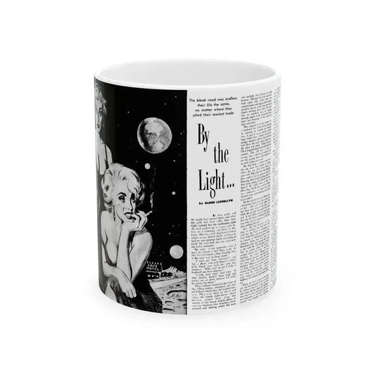 By the Light, Adam magazine, October 1958 - White Coffee Mug 11oz - Go Mug Yourself