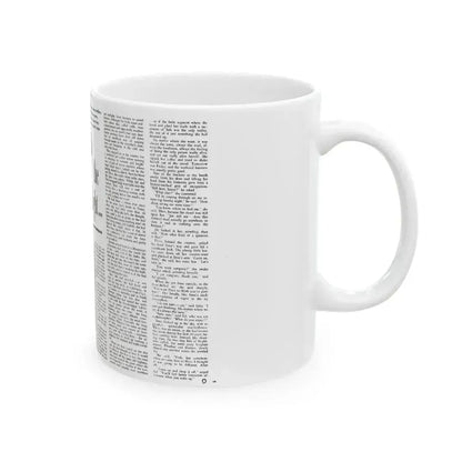 By the Light, Adam magazine, October 1958 - White Coffee Mug - Go Mug Yourself