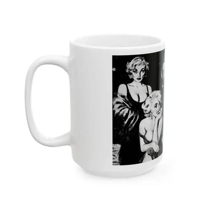 By the Light, Adam magazine, October 1958 - White Coffee Mug - Go Mug Yourself