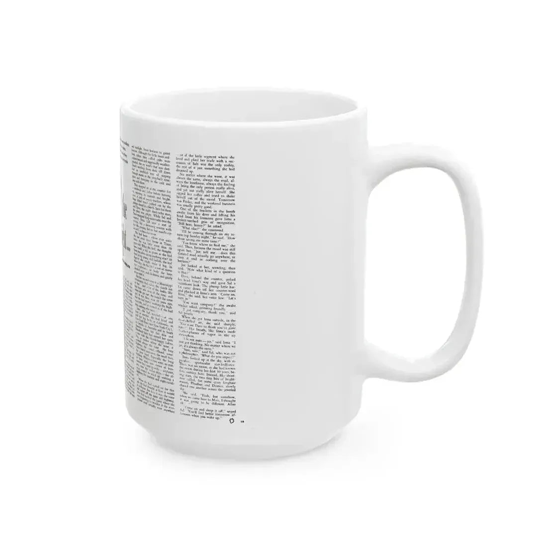 By the Light, Adam magazine, October 1958 - White Coffee Mug - Go Mug Yourself