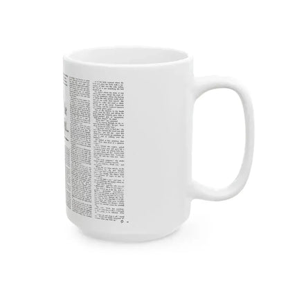 By the Light, Adam magazine, October 1958 - White Coffee Mug - Go Mug Yourself