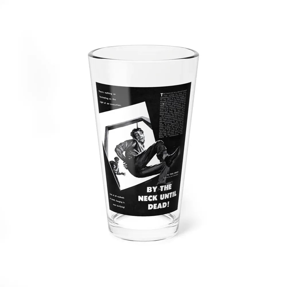 By The Neck Until Dead (1), Man's Adventure, December 1958 (Magazine Illustration) Pint Glass 16oz 16oz - Go Mug Yourself