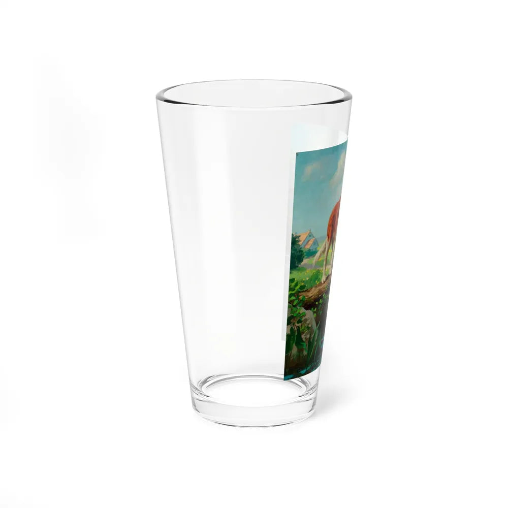 By the Seat of His Pants (Magazine Illustration) Pint Glass 16oz-Go Mug Yourself