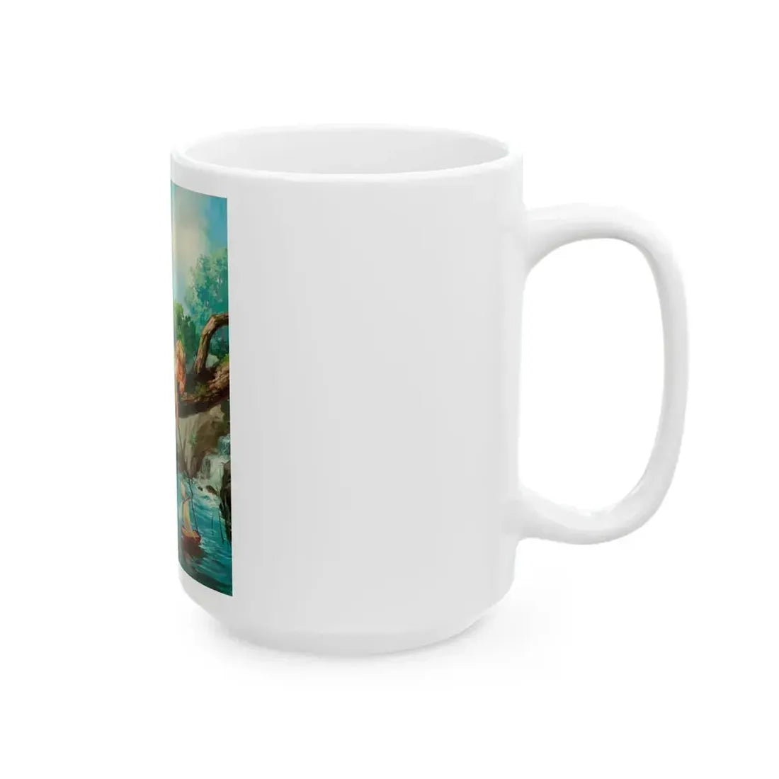 By the Seat of His Pants - White Coffee Mug - Go Mug Yourself