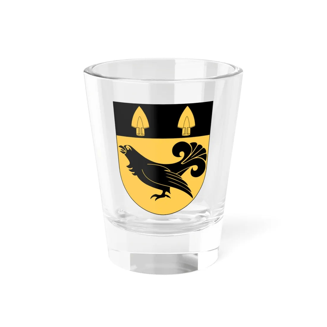Bygdeå vapen (Sweden) (Coat of Arms) Shot Glass 1.5oz 1.5oz - Go Mug Yourself