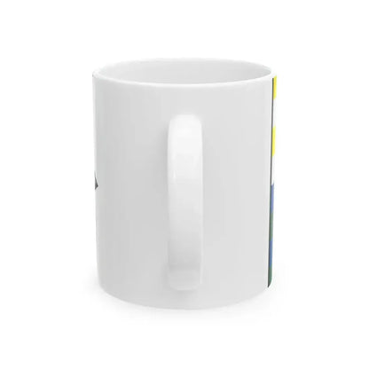 Bysta Trebisov Flag (Slovakia) White Coffee Mug - Go Mug Yourself