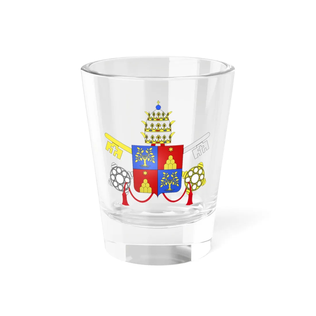 C o a Alessandro VII (Italy) (Coat of Arms) Shot Glass 1.5oz 1.5oz - Go Mug Yourself