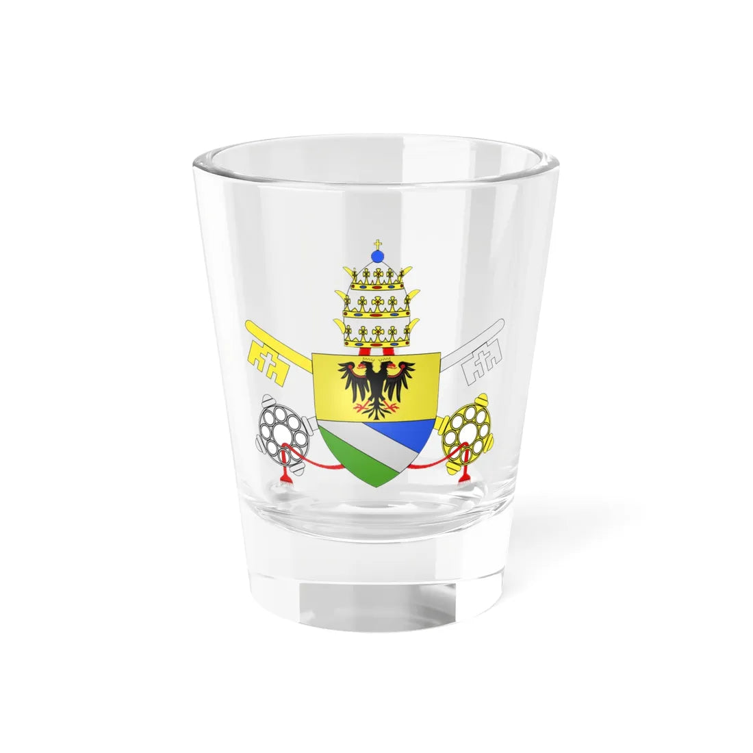 C o a Alessandro VIII (Italy) (Coat of Arms) Shot Glass 1.5oz 1.5oz - Go Mug Yourself