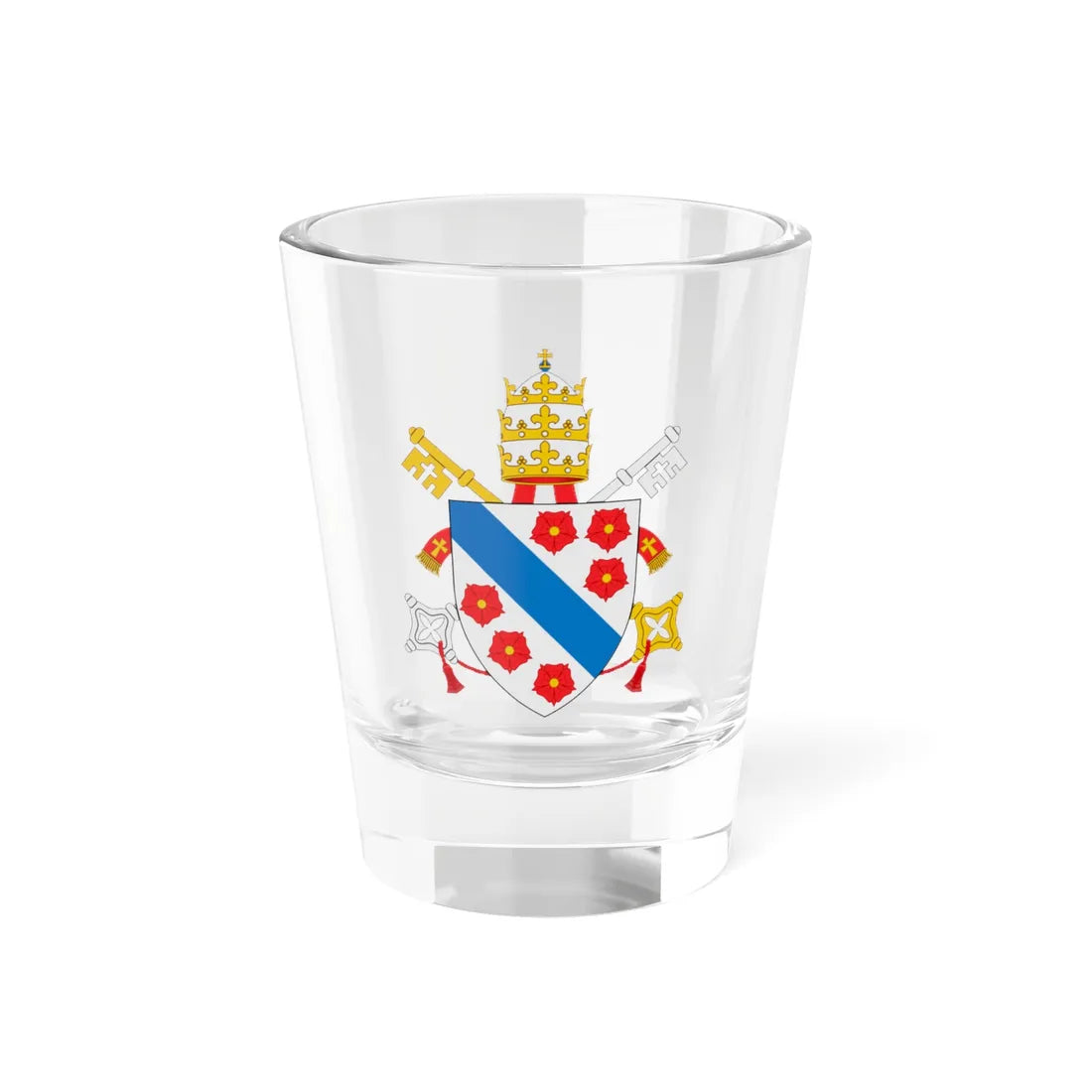 C o a Beaufort Popes (Spain) (Coat of Arms) Shot Glass 1.5oz 1.5oz - Go Mug Yourself