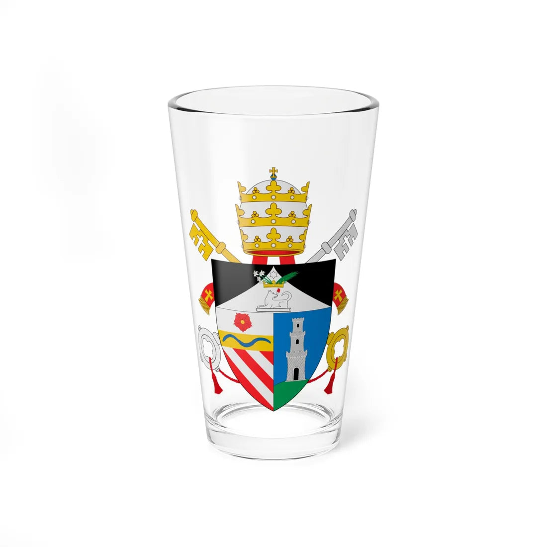 C o a Benedictus XIII (Italy) (Coat of Arms) Pint Glass 16oz 16oz - Go Mug Yourself