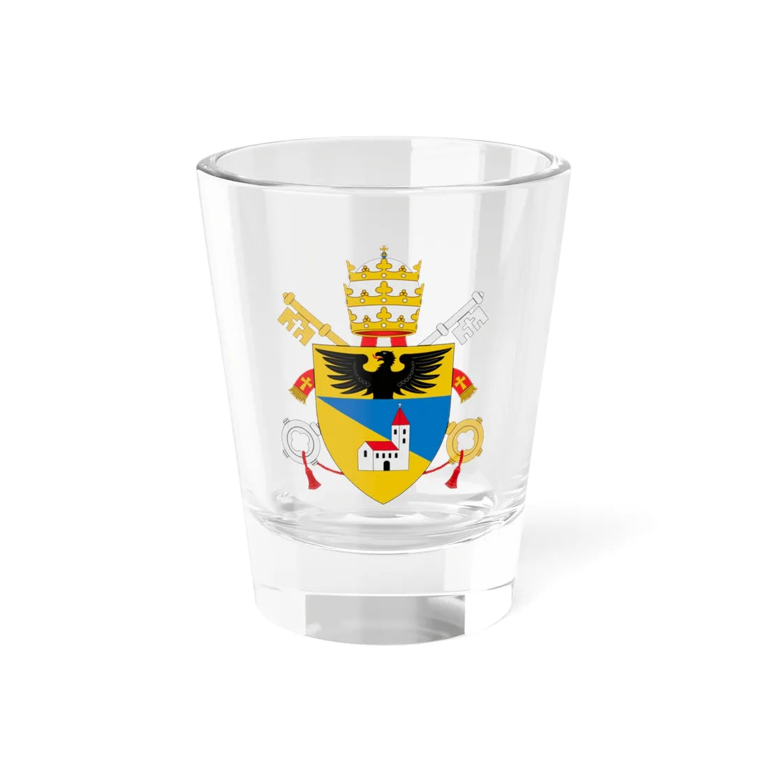 C o a Benedictus XV (Spain) (Coat of Arms) Shot Glass 1.5oz 1.5oz - Go Mug Yourself