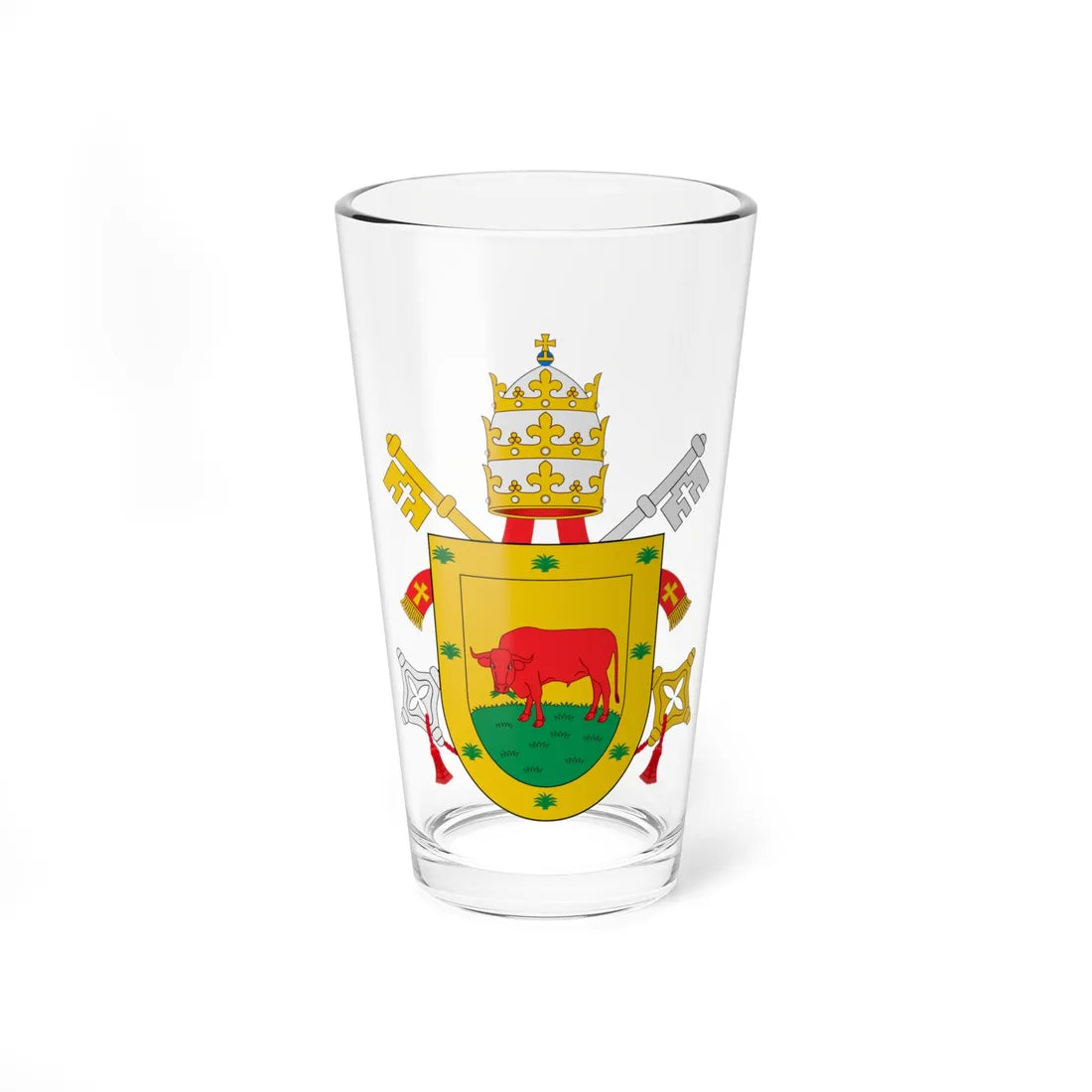 C o a Callistus III (Italy) (Coat of Arms) Pint Glass 16oz 16oz - Go Mug Yourself