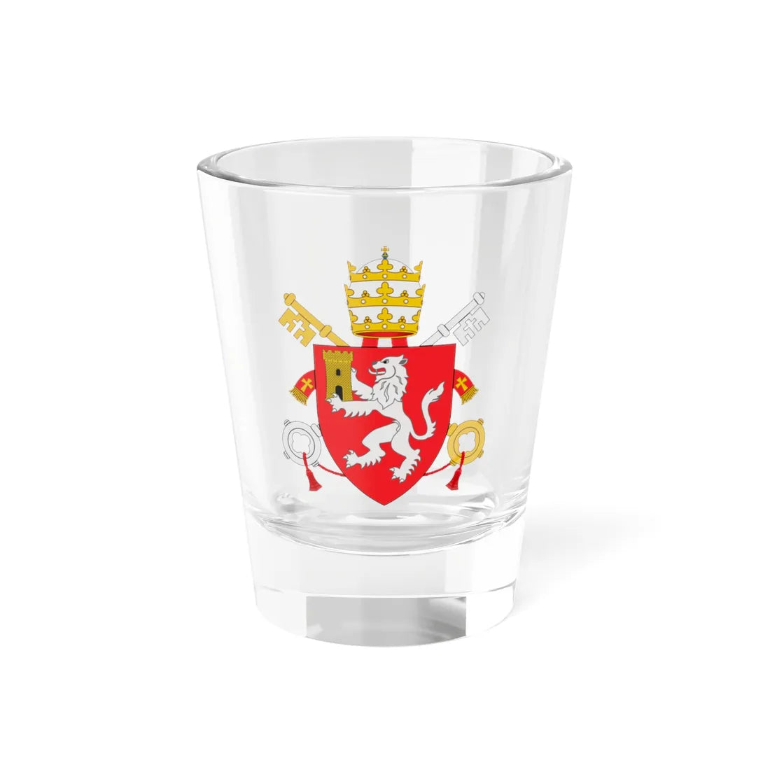 C o a Pius VIII (Spain) (Coat of Arms) Shot Glass 1.5oz 1.5oz - Go Mug Yourself