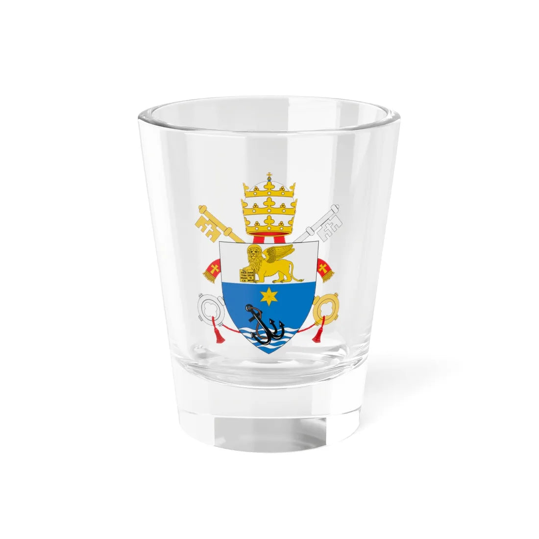 C o a Pius X 2 (Spain) (Coat of Arms) Shot Glass 1.5oz 1.5oz - Go Mug Yourself