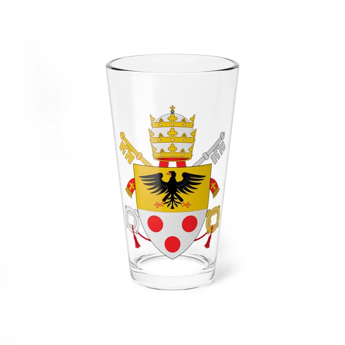C o a Pius XI (Spain) (Coat of Arms) Pint Glass 16oz 16oz - Go Mug Yourself