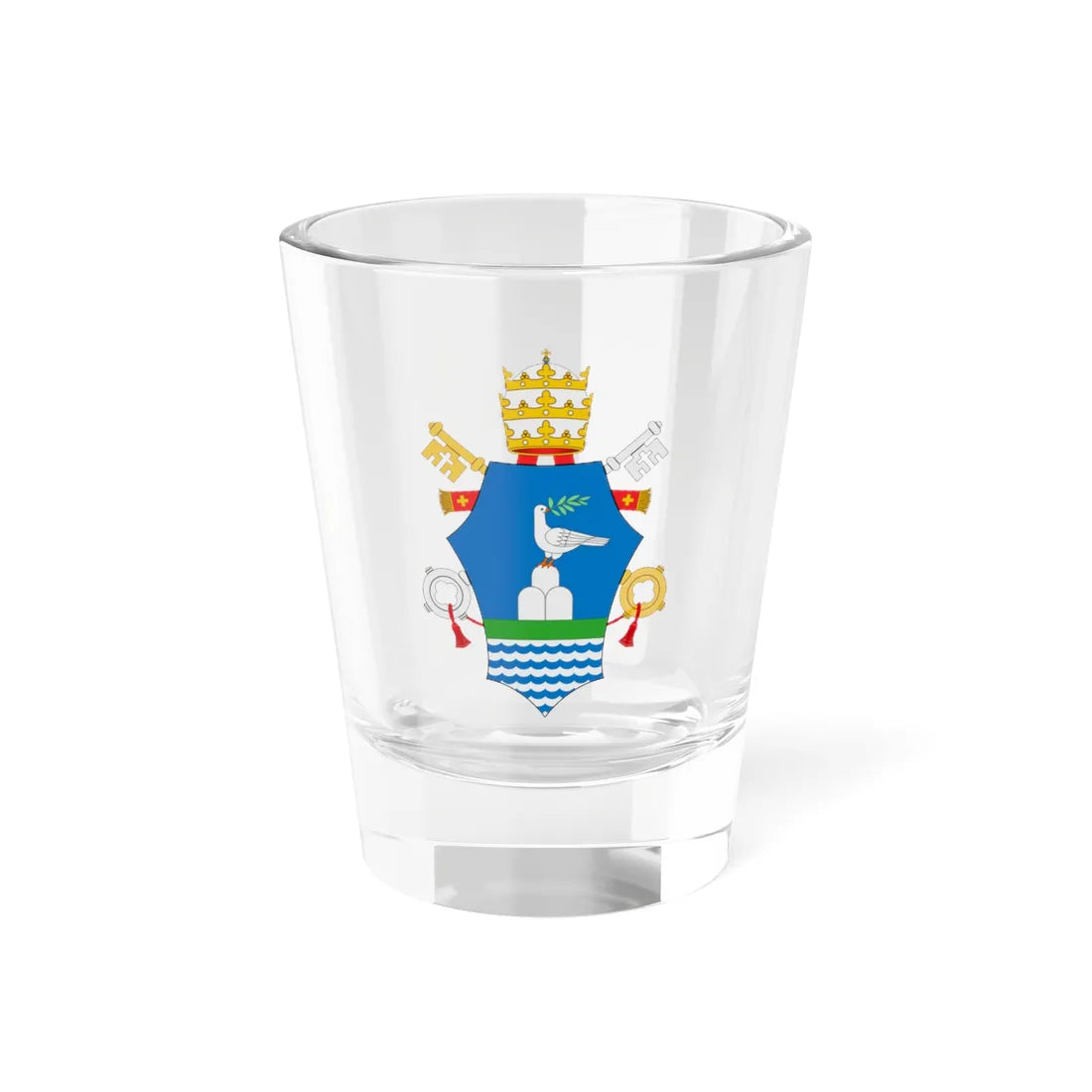 C o a Pius XII (Spain) (Coat of Arms) Shot Glass 1.5oz 1.5oz - Go Mug Yourself