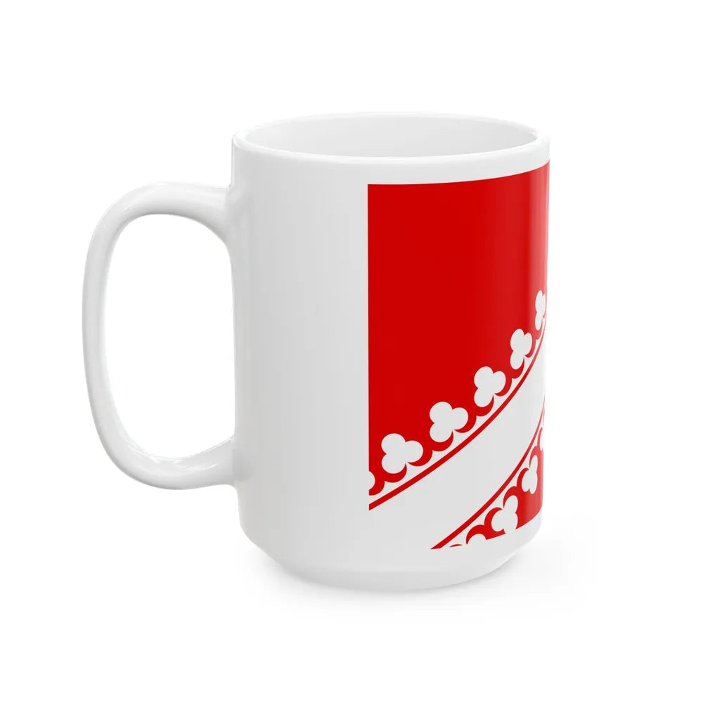 Flag of Bas Rhin France 2 - White Coffee Mug-Go Mug Yourself