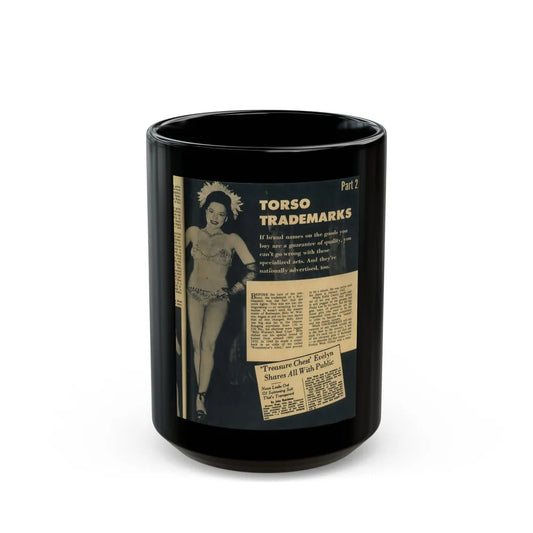 Evelyn West #16 (Vintage Female Icon) Black Coffee Mug-15oz-Go Mug Yourself