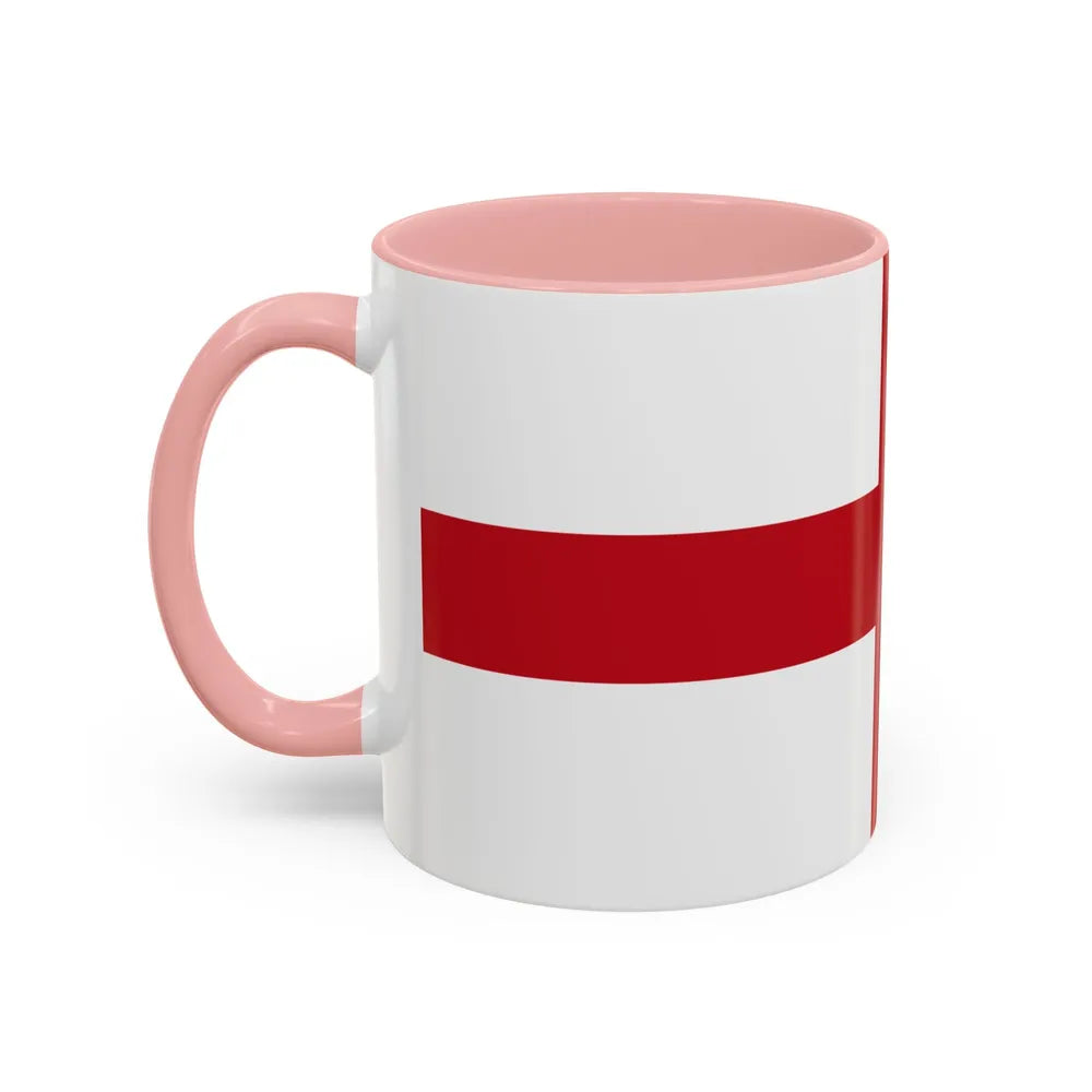 Flag of Genoa Italy - Accent Coffee Mug-Go Mug Yourself