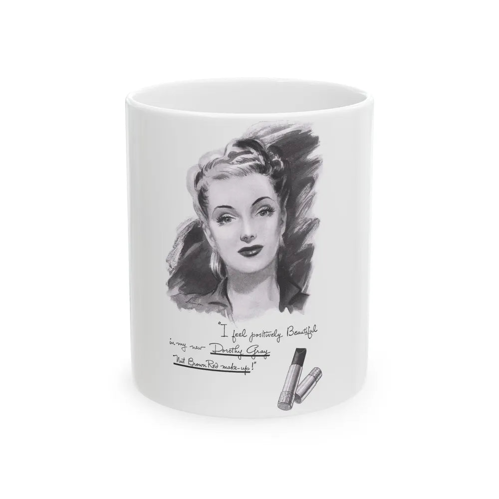 Dorothy Gray advertisement (2), 1941 - White Coffee Mug-11oz-Go Mug Yourself