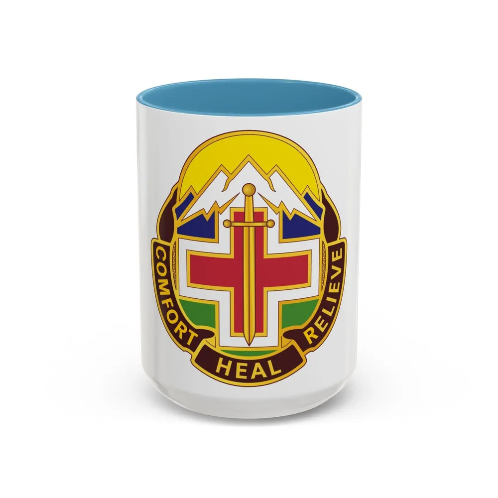 Fitzsimons Medical Center (U.S. Army) Accent Coffee Mug-15oz-Light Blue-Go Mug Yourself