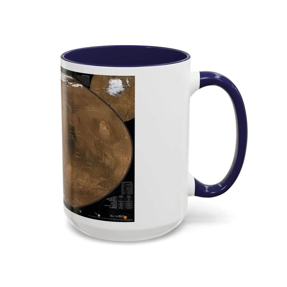 Space - MARS (2001) (Map) Accent Coffee Mug-Go Mug Yourself