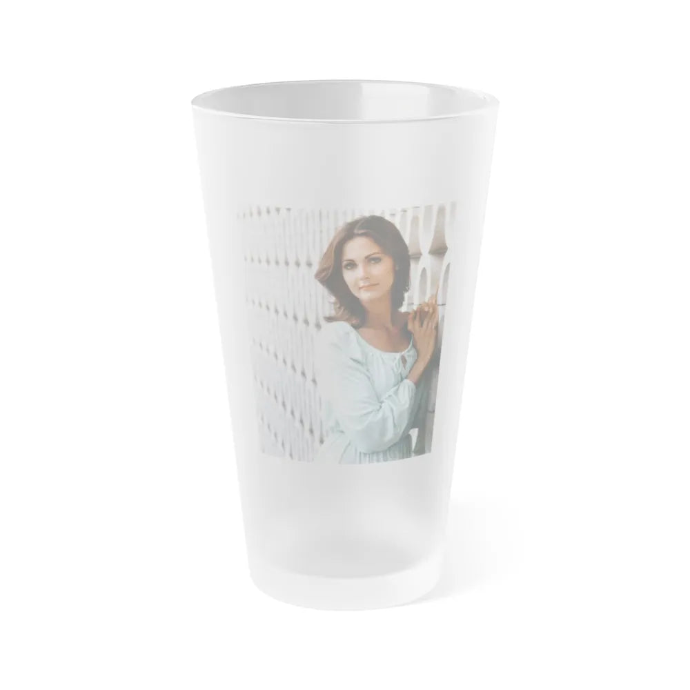 Lynda Carter #238 (Vintage Female Icon) Frosted Pint 16oz-16oz-Frosted-Go Mug Yourself