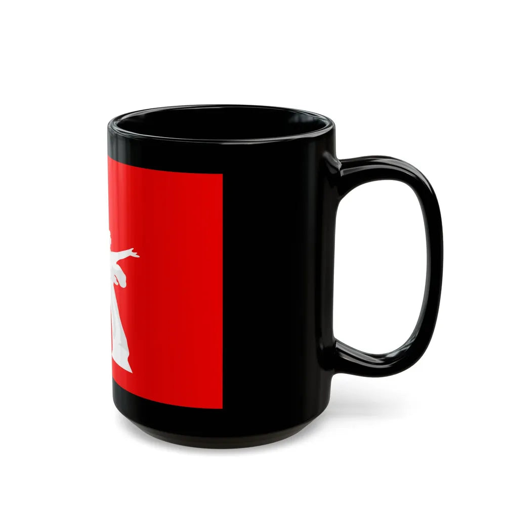 Flag of Volgograd Oblast Russia - Black Coffee Mug-Go Mug Yourself