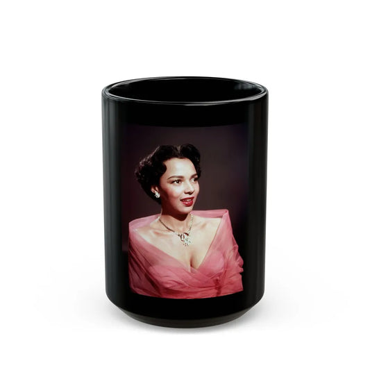 Dorothy Dandridge #07 (Vintage Female Icon) Black Coffee Mug-15oz-Go Mug Yourself