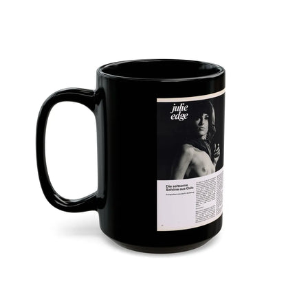 Julie Ege #178 (Vintage Female Icon) Black Coffee Mug-Go Mug Yourself