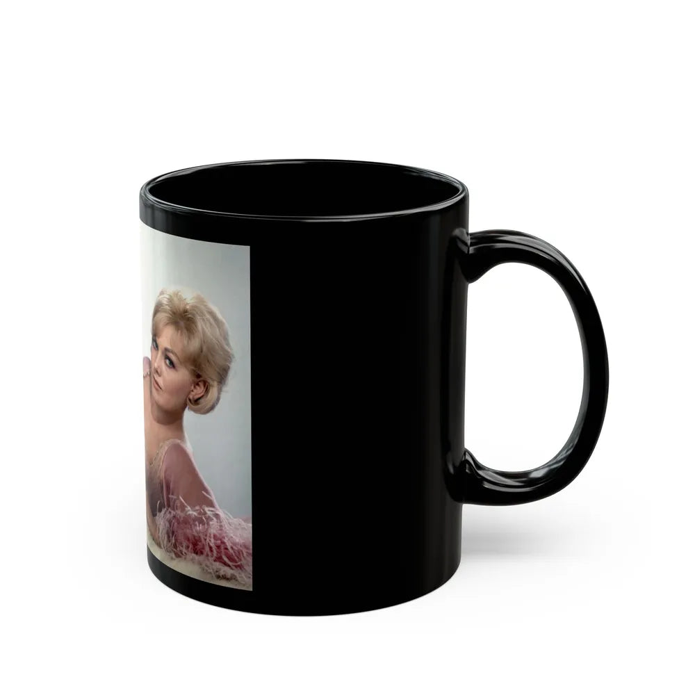 Kim Novak #357 (Vintage Female Icon) Black Coffee Mug-Go Mug Yourself