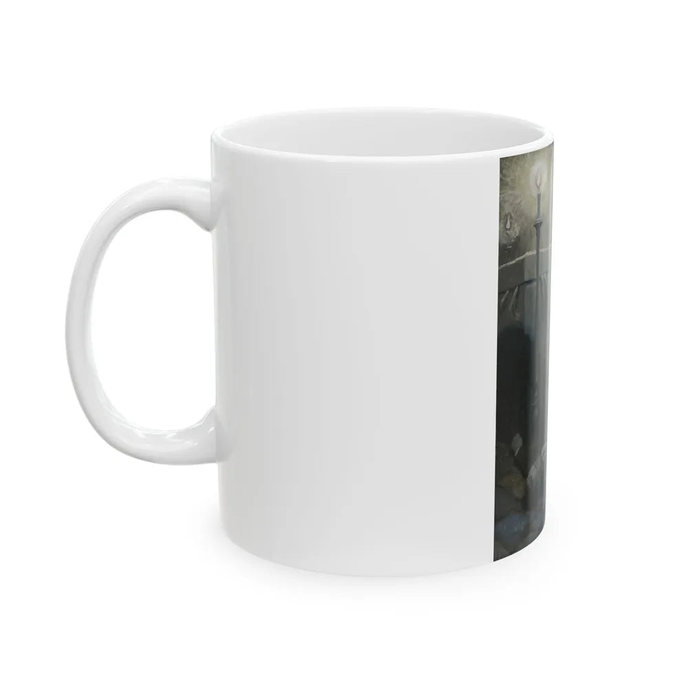 Curse of the Golden Cross, magazine illustration, 1925 - White Coffee Mug-Go Mug Yourself