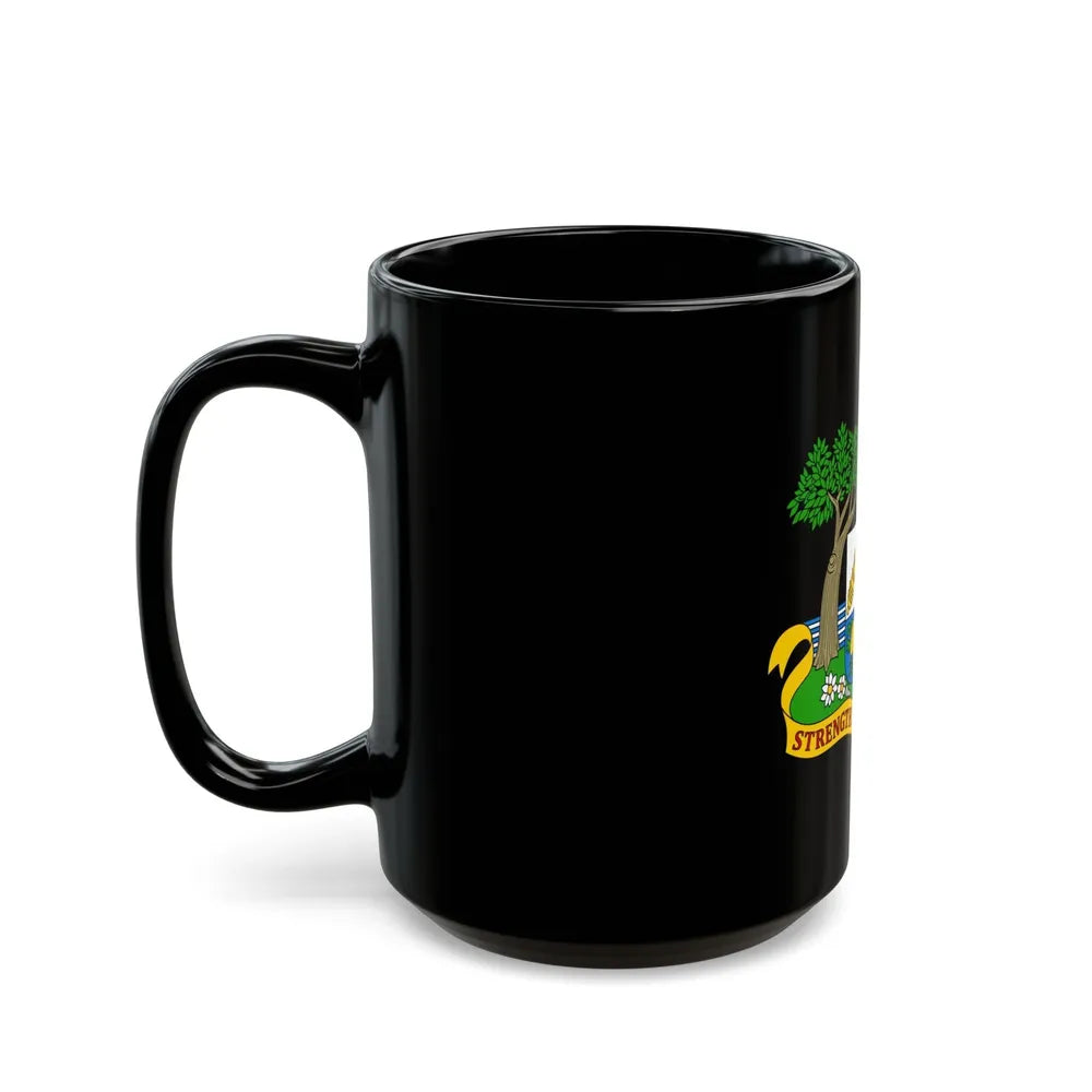 Coat of arms of Anguilla 1967-1980 - Black Coffee Mug-Go Mug Yourself