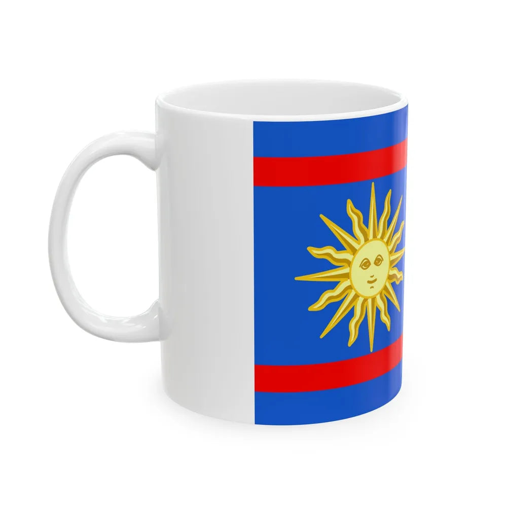 Flag of Vinnytsia Oblast Ukraine - White Coffee Mug-Go Mug Yourself