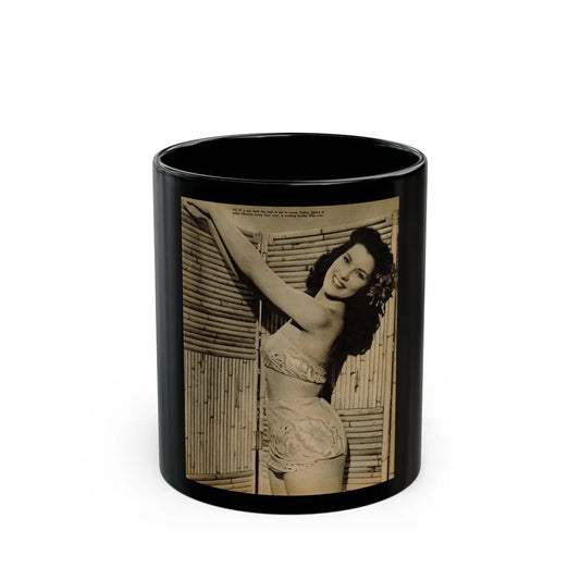 Debra Paget #656 - Bird Of Paradise '51 (Vintage Female Icon) Black Coffee Mug-11oz-Go Mug Yourself