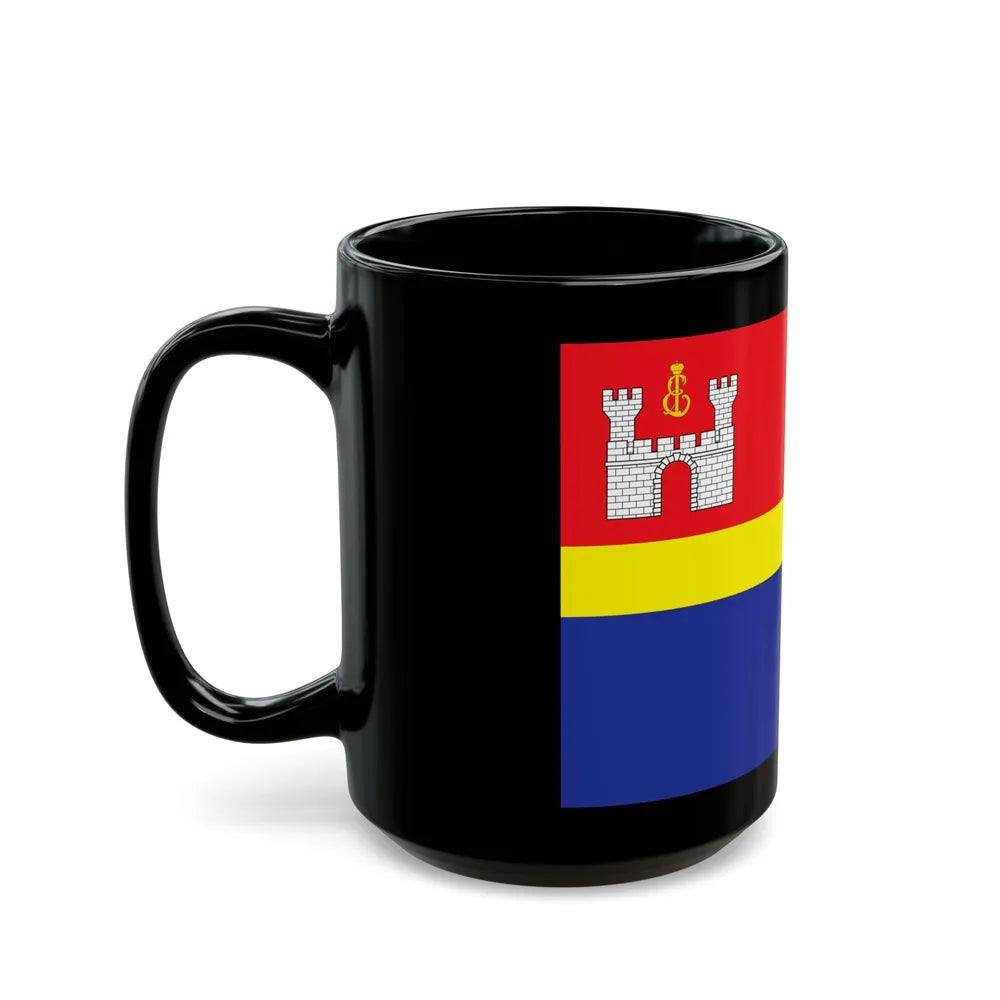 Flag of Kaliningrad Oblast Russia - Black Coffee Mug-Go Mug Yourself