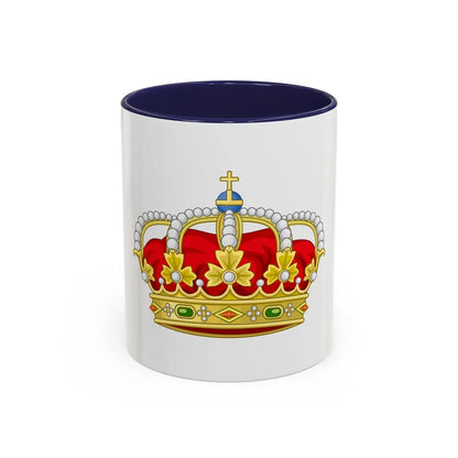 Royal Crown of Spain - Accent Coffee Mug-11oz-Navy-Go Mug Yourself