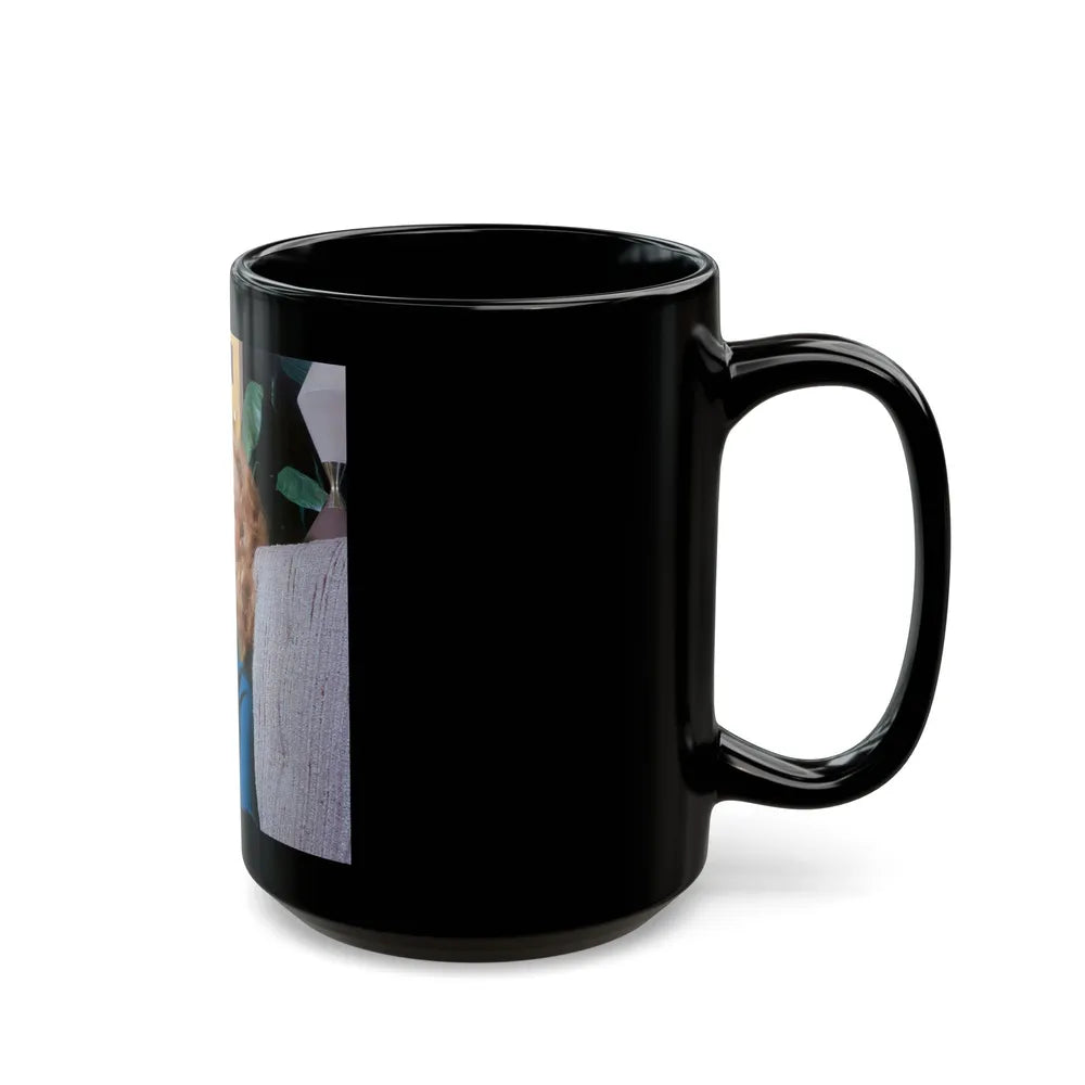 Julie Newmar #668 (Vintage Female Icon) Black Coffee Mug-Go Mug Yourself