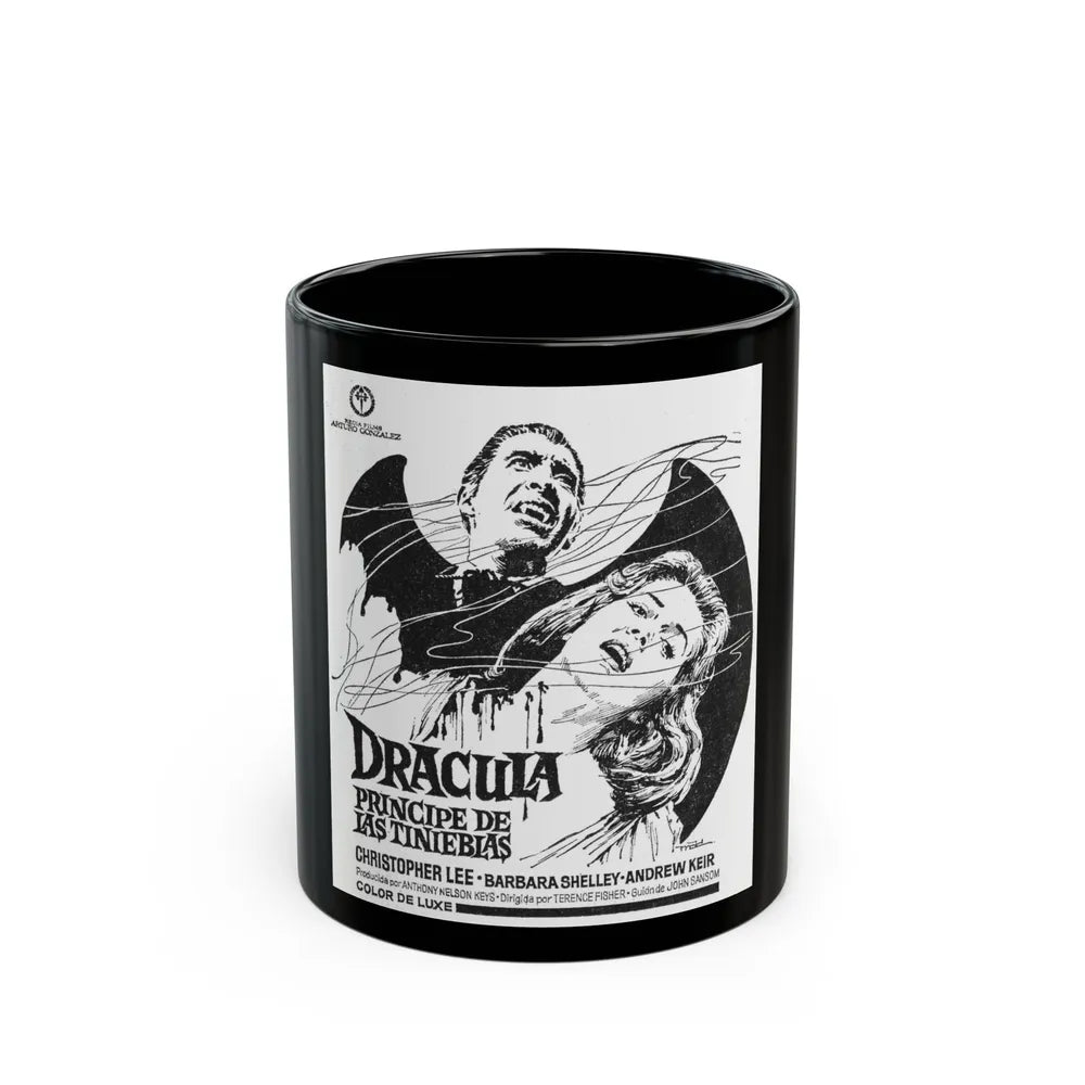 DRACULA PRINCE OF DARKNESS (SPANISH) 2 1966 Movie Poster - Black Coffee Mug-11oz-Go Mug Yourself